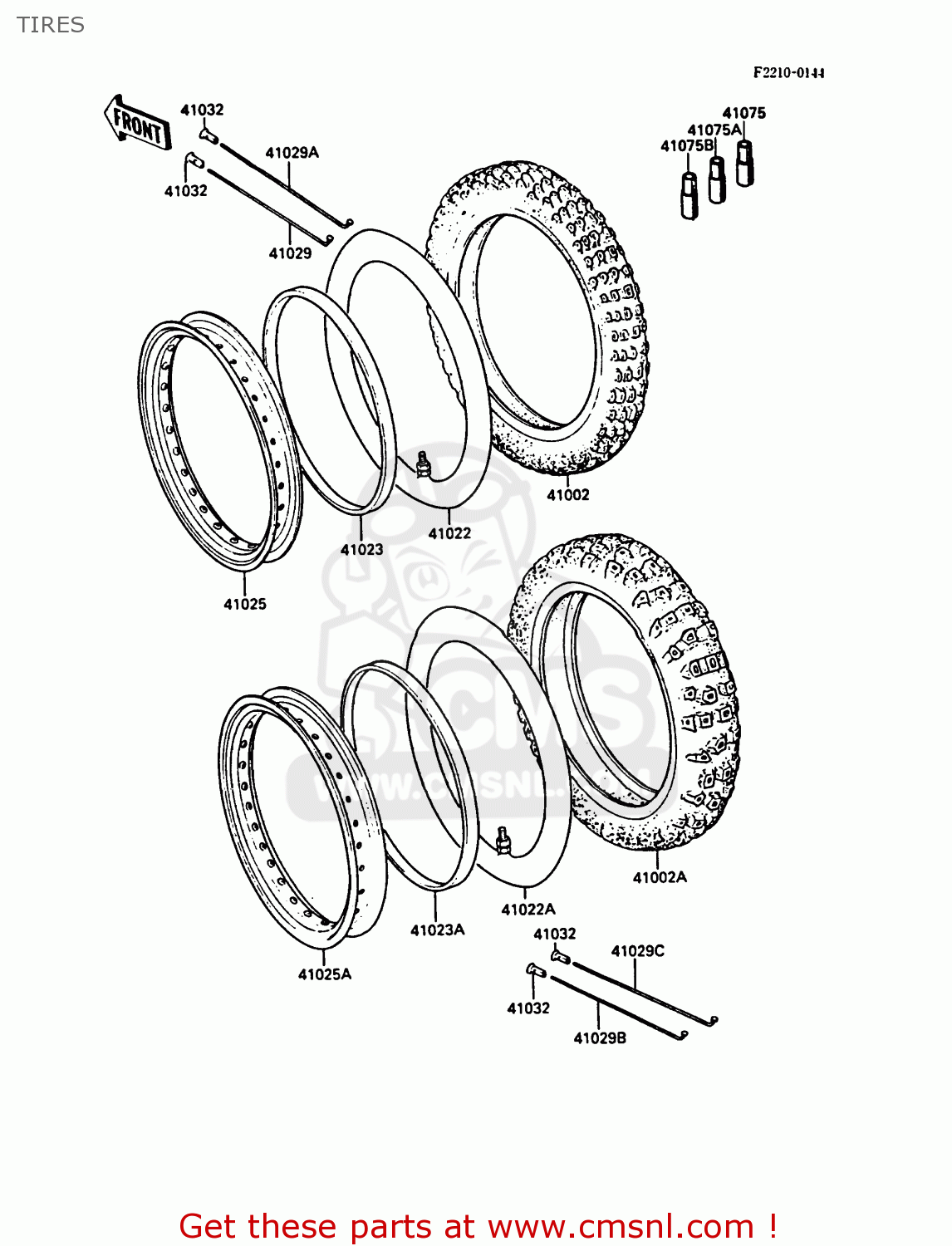 TIRES KL500-A1 KLR500 1987 NORWAY AR