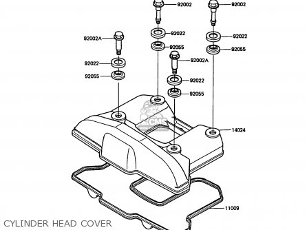 CYLINDER HEAD COVER - KL500-A1 KLR500 1987 NORWAY AR