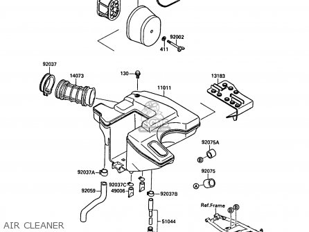 AIR CLEANER - KL500-A1 KLR500 1987 NORWAY AR