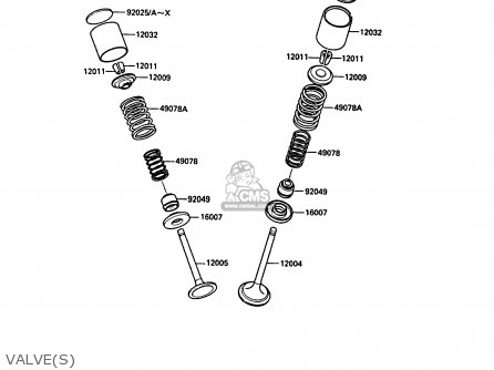 VALVE(S) - KL500-A1 KLR500 1987 NORWAY AR