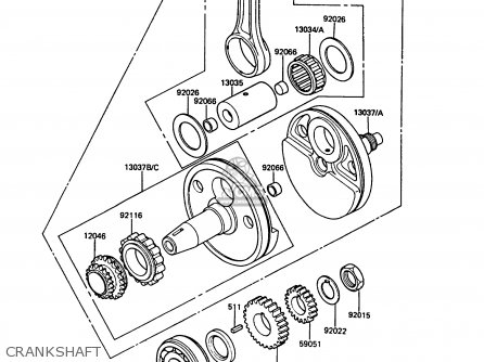 CRANKSHAFT - KL500-A1 KLR500 1987 NORWAY AR
