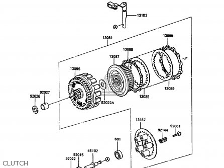 CLUTCH - KL500-A1 KLR500 1987 NORWAY AR