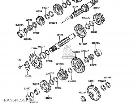 TRANSMISSION - KL500-A1 KLR500 1987 NORWAY AR