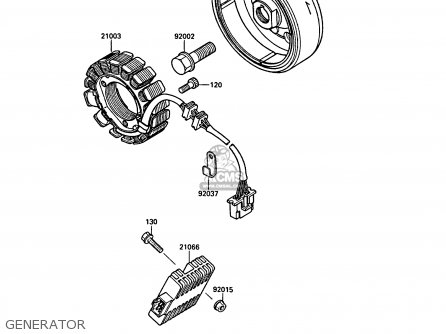 GENERATOR - KL500-A1 KLR500 1987 NORWAY AR