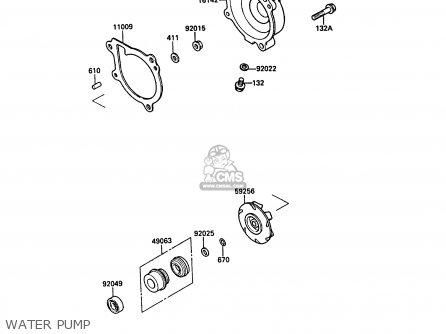 WATER PUMP - KL500-A1 KLR500 1987 NORWAY AR