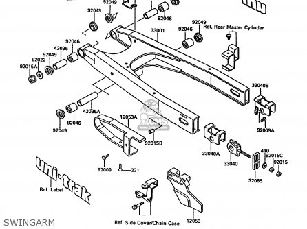 SWINGARM - KL500-A1 KLR500 1987 NORWAY AR