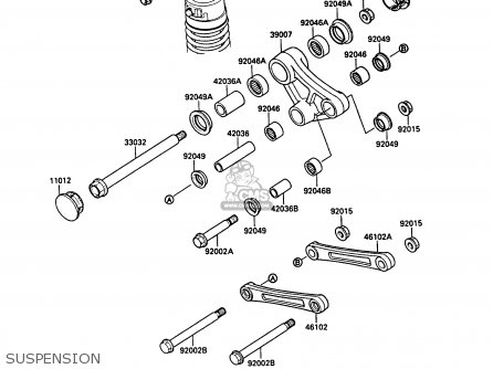 SUSPENSION - KL500-A1 KLR500 1987 NORWAY AR