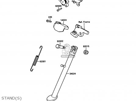 STAND(S) - KL500-A1 KLR500 1987 NORWAY AR