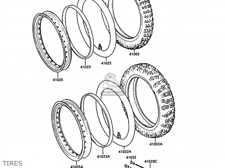 TIRES - KL500-A1 KLR500 1987 NORWAY AR