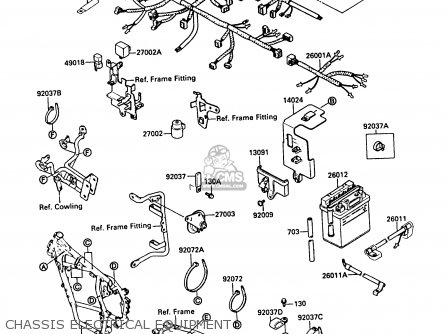 CHASSIS ELECTRICAL EQUIPMENT - KL500-A1 KLR500 1987 NORWAY AR