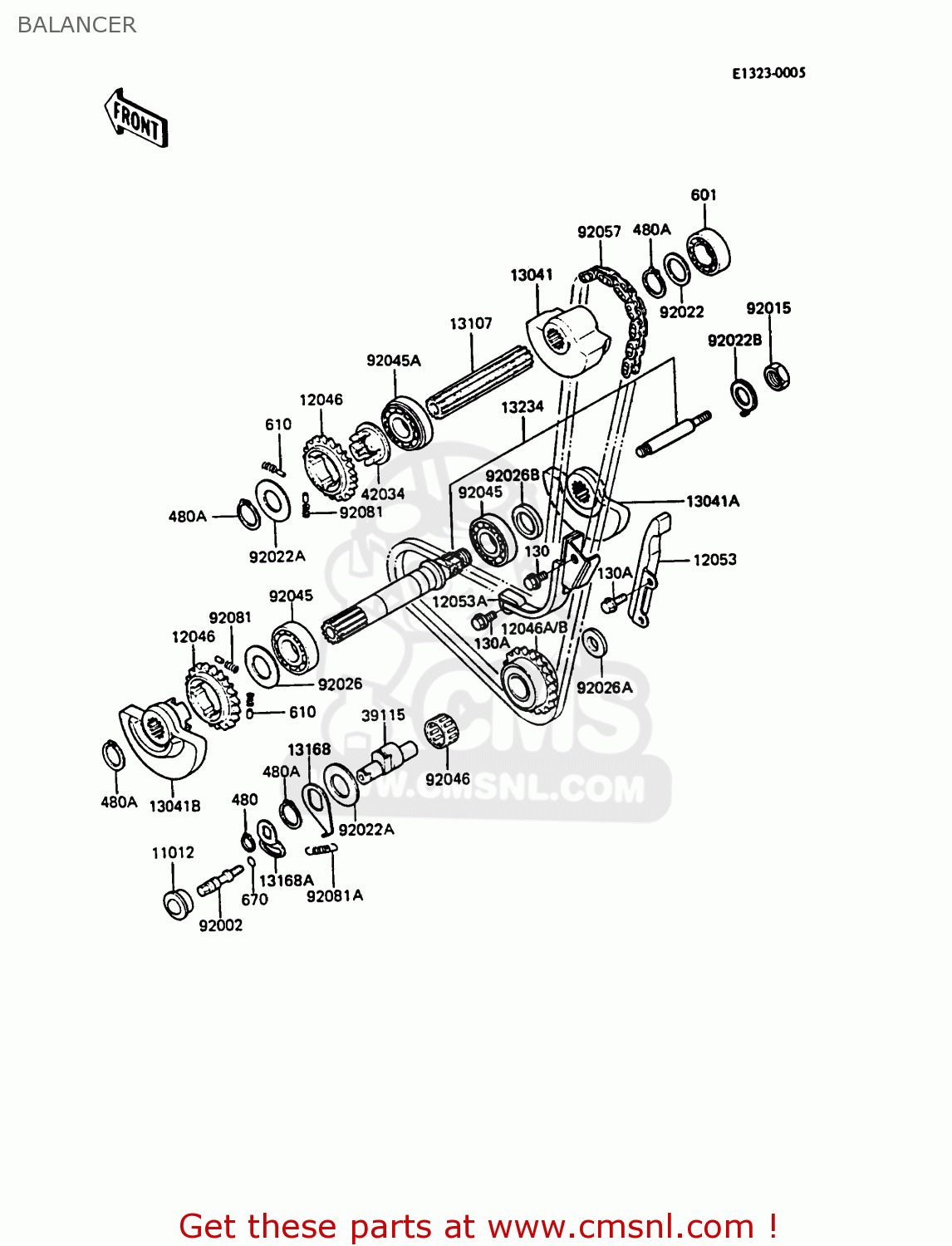 BALANCER KL500-A2 KLR500 1988 AR