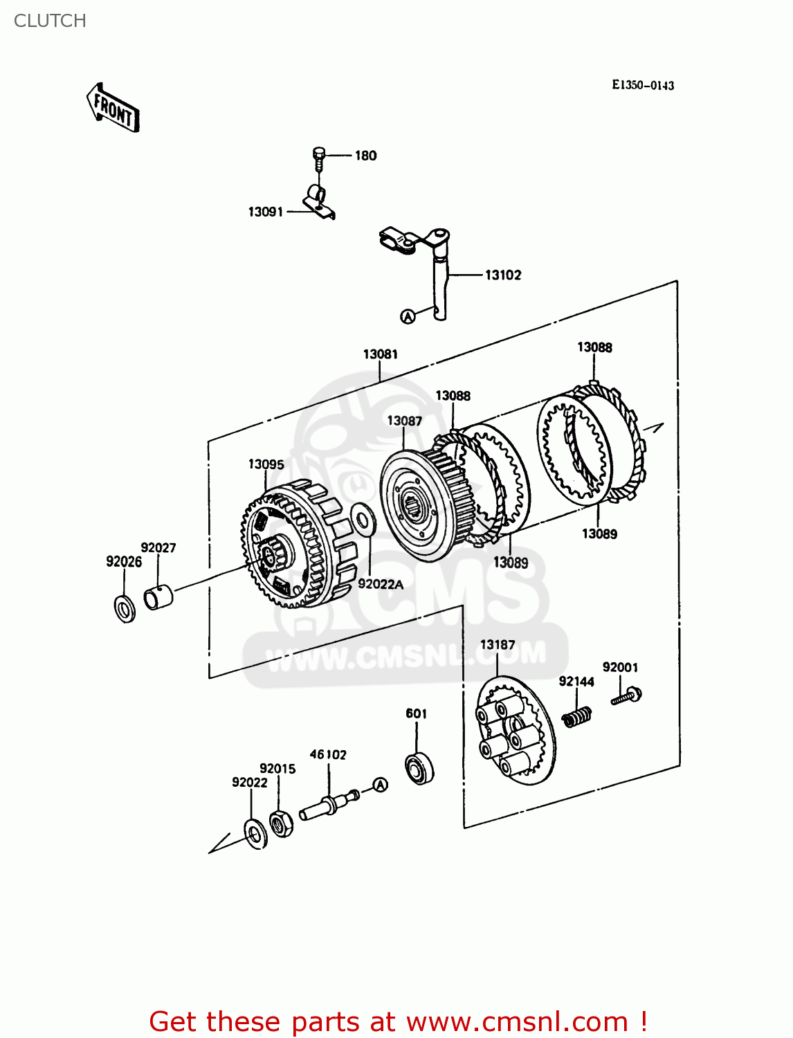 CLUTCH KL500-A2 KLR500 1988 AR