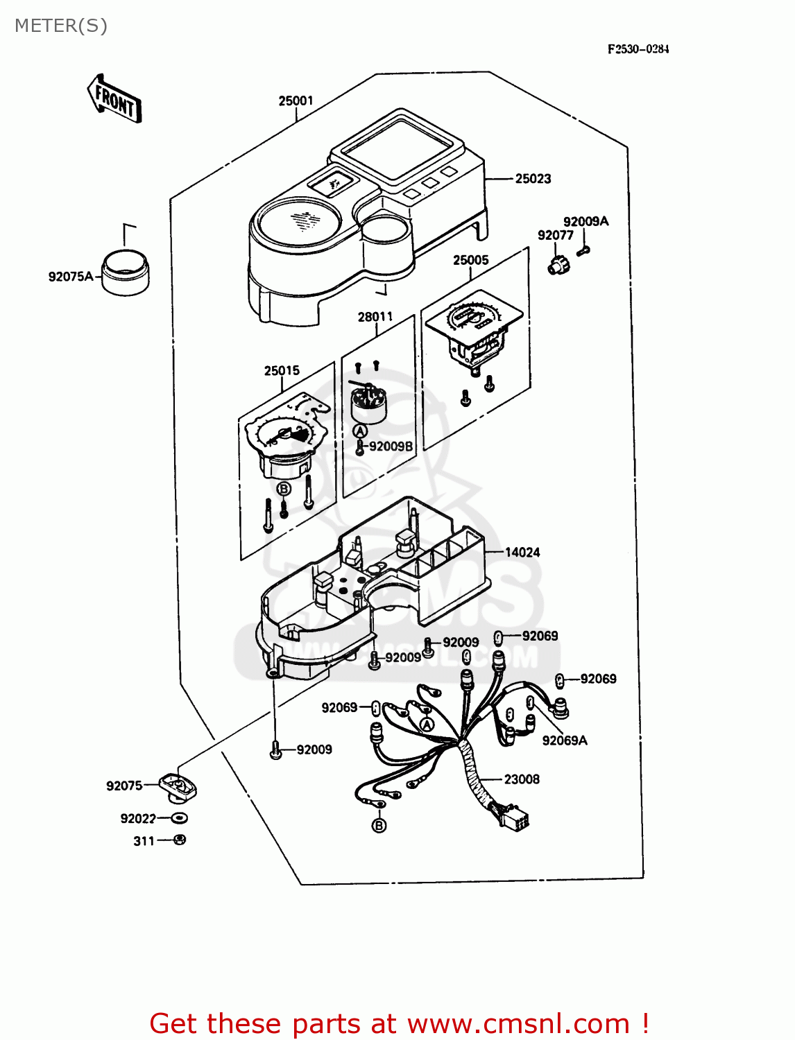 METER(S) KL500-A2 KLR500 1988 AR