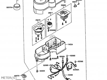 METER(S) - KL500-A2 KLR500 1988 AR