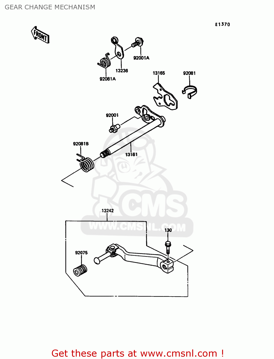 GEAR CHANGE MECHANISM KL500-A3 1989 AUSTRIA