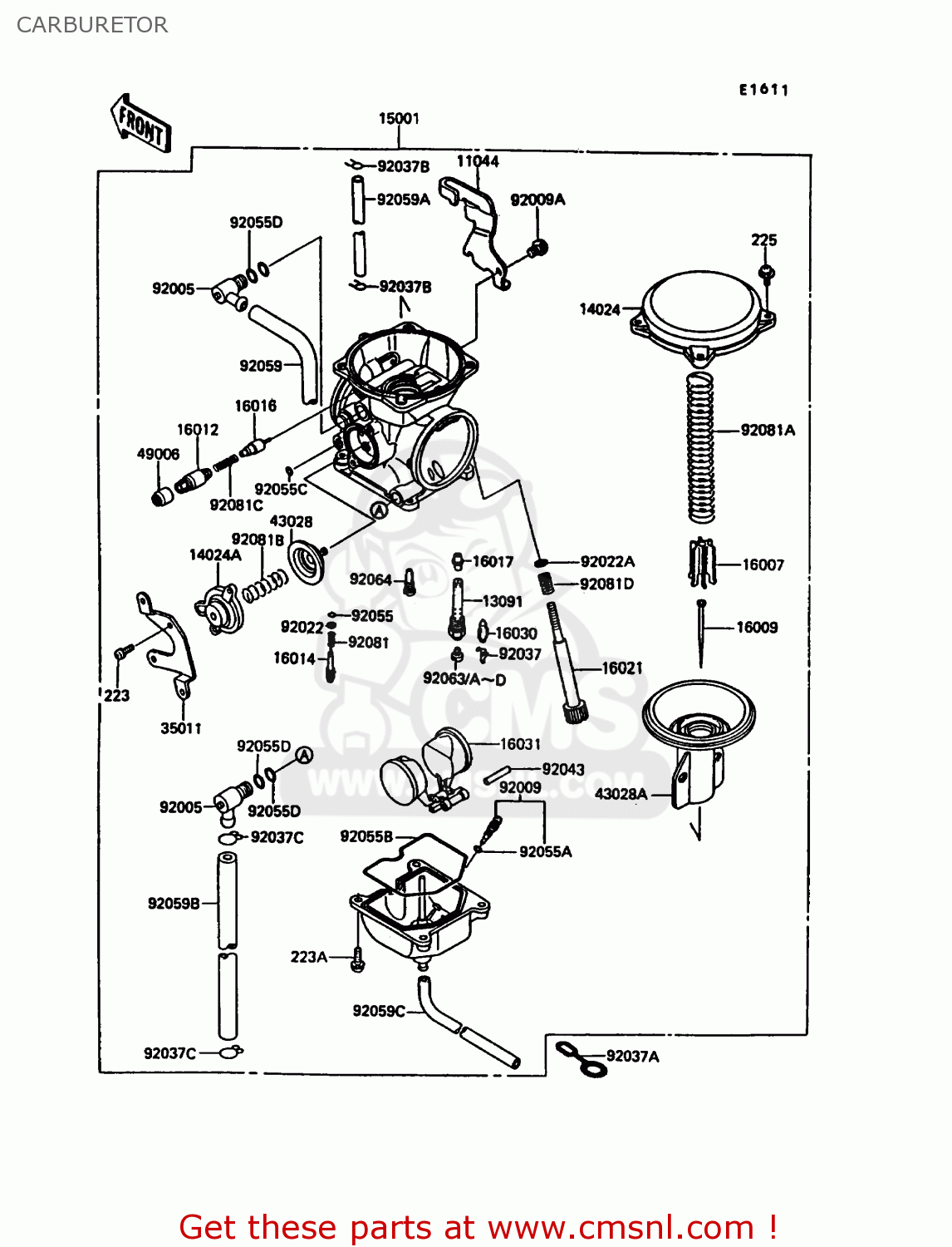 CARBURETOR KL500-A3 1989 AUSTRIA