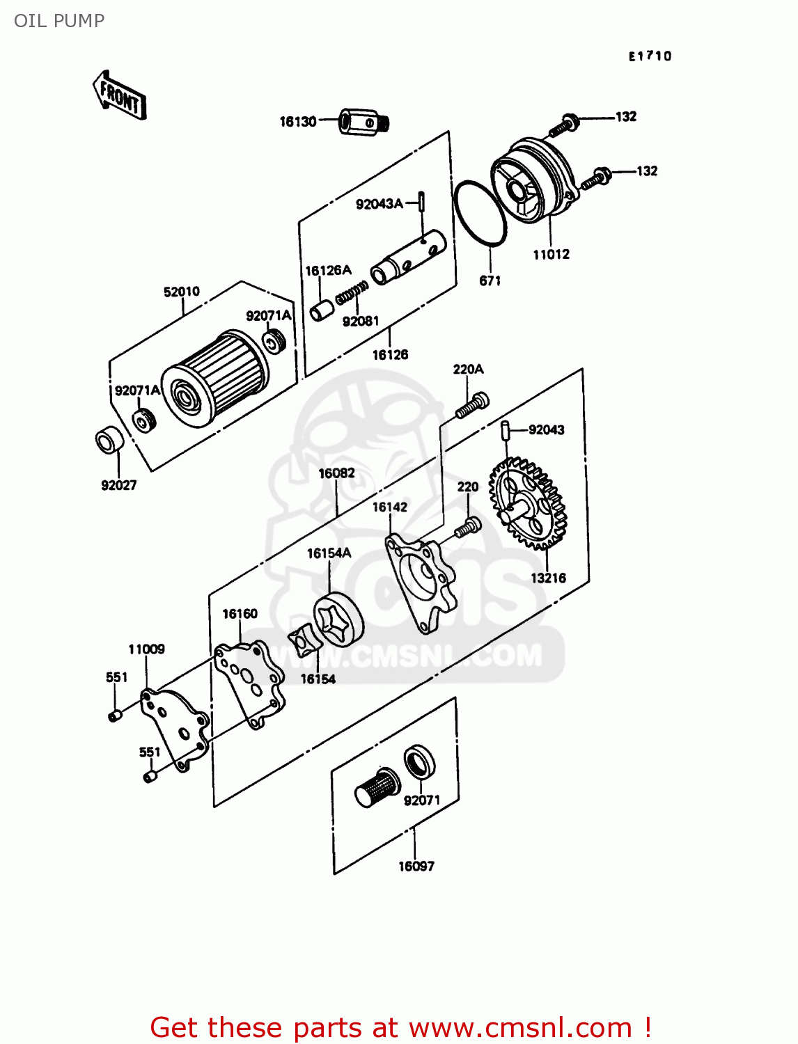 OIL PUMP KL500-A3 1989 AUSTRIA