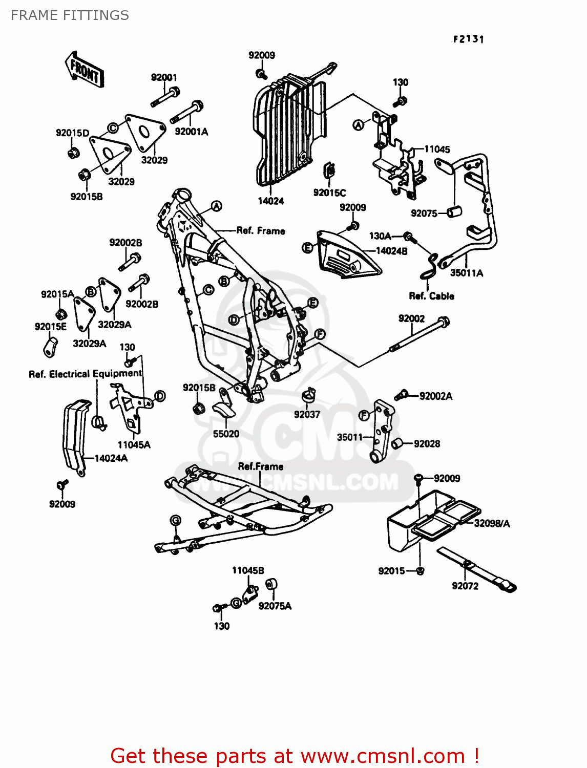 FRAME FITTINGS KL500-A3 1989 AUSTRIA
