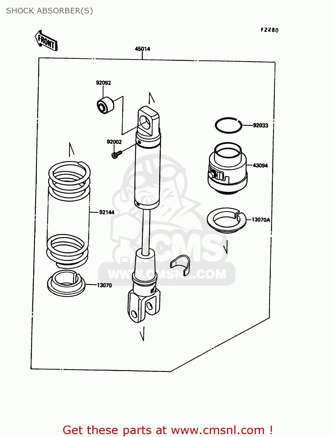 SHOCK ABSORBER(S) KL500-A3 1989 AUSTRIA