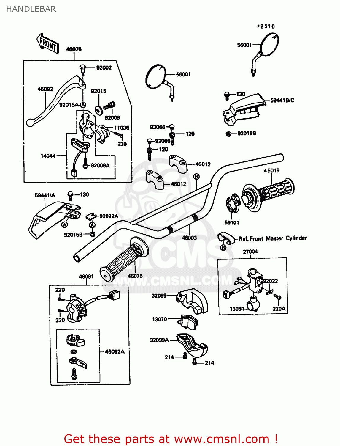HANDLEBAR KL500-A3 1989 AUSTRIA