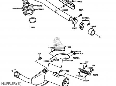 MUFFLER(S) - KL500-A3 1989 AUSTRIA
