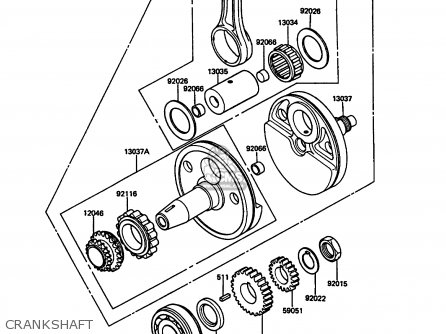 CRANKSHAFT - KL500-A3 1989 AUSTRIA