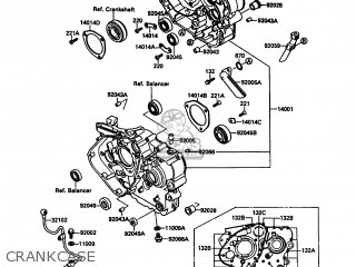 CRANKCASE - KL500-A3 1989 AUSTRIA