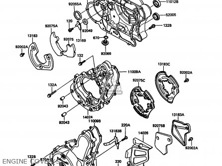 ENGINE COVER(S) - KL500-A3 1989 AUSTRIA