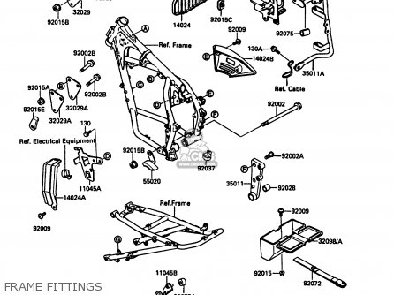 FRAME FITTINGS - KL500-A3 1989 AUSTRIA