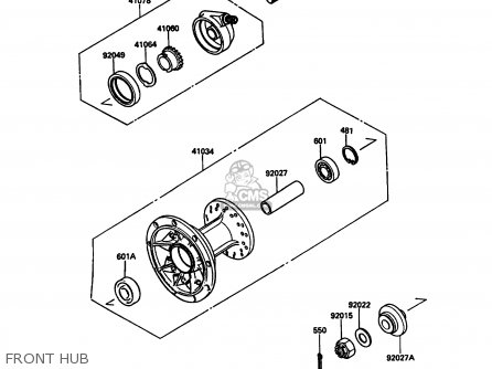 FRONT HUB - KL500-A3 1989 AUSTRIA