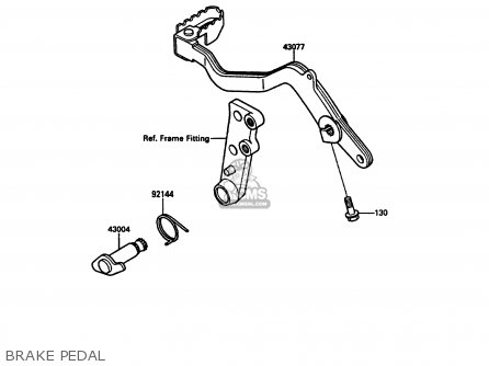 BRAKE PEDAL - KL500-A3 1989 AUSTRIA