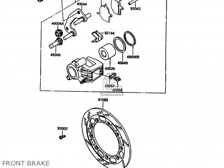 FRONT BRAKE - KL500-A3 1989 AUSTRIA