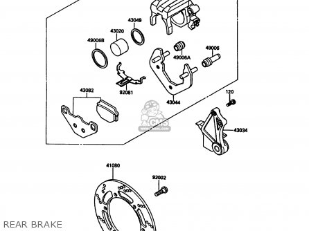 REAR BRAKE - KL500-A3 1989 AUSTRIA