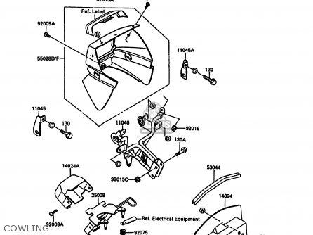 COWLING - KL500-A3 1989 AUSTRIA