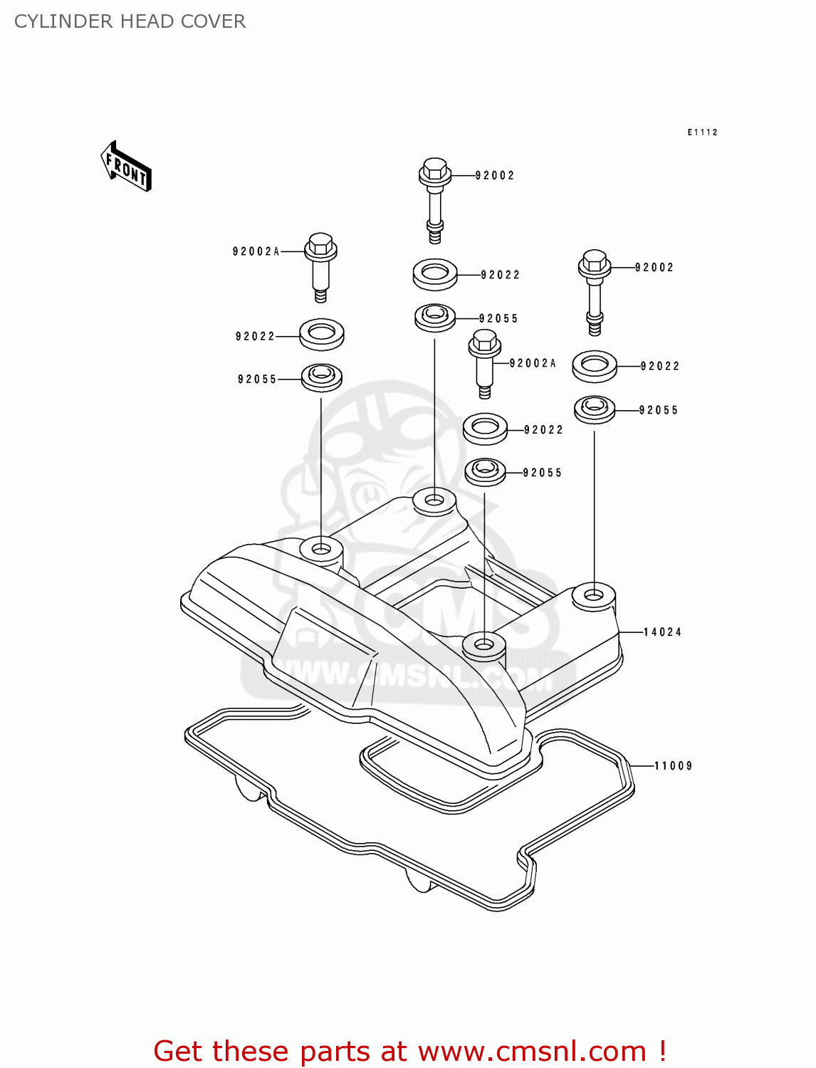 CYLINDER HEAD COVER KL500-B1 TENGAI 1989 AR NR