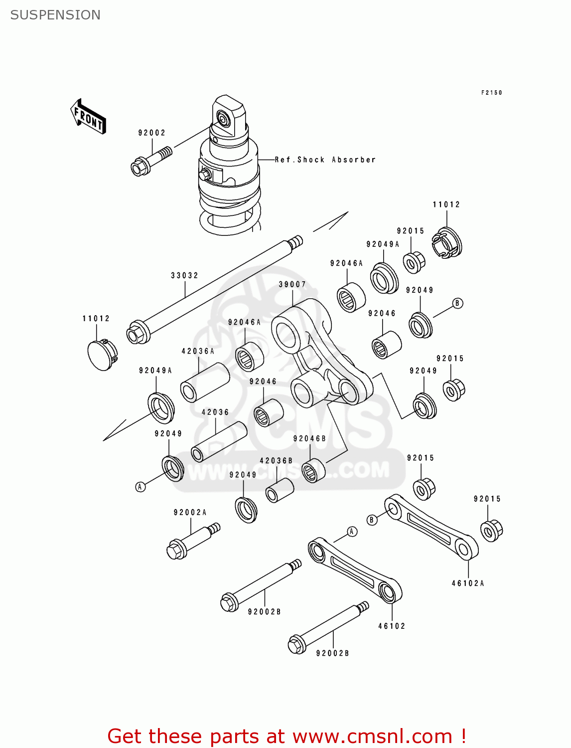 SUSPENSION KL500-B1 TENGAI 1989 AR NR