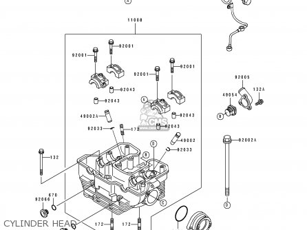 CYLINDER HEAD - KL500-B1 TENGAI 1989 AR NR