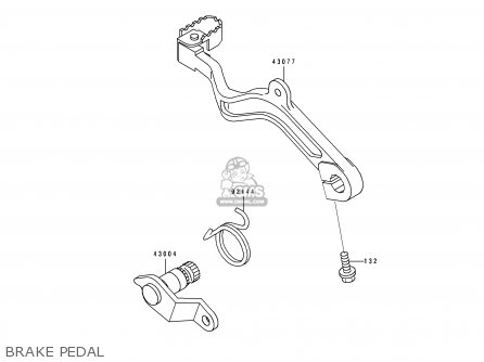 BRAKE PEDAL - KL500-B1 TENGAI 1989 AR NR