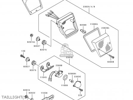 TAILLIGHT(S) - KL500-B1 TENGAI 1989 AR NR
