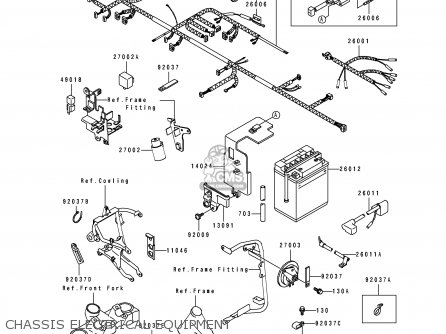 CHASSIS ELECTRICAL EQUIPMENT - KL500-B1 TENGAI 1989 AR NR