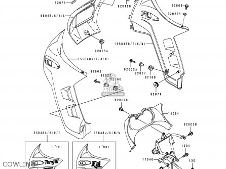 COWLING - KL500-B1 TENGAI 1989 AR NR