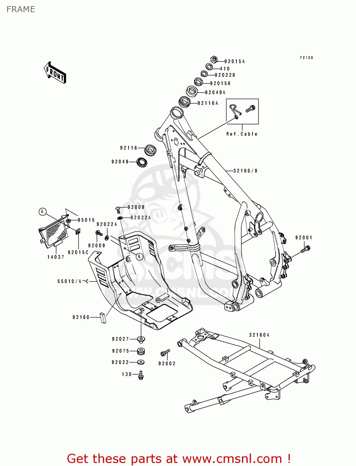 FRAME KL500-B2 TENGAI 1990 AR NR