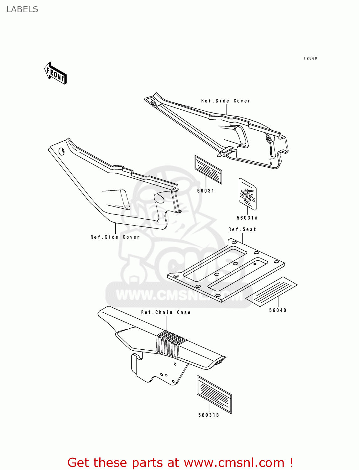 LABELS KL500-B2 TENGAI 1990 AR NR