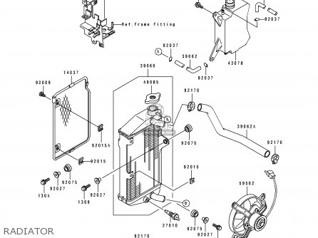 RADIATOR - KL500-B2 TENGAI 1990 AR NR