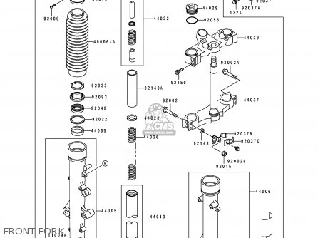 FRONT FORK - KL500-B2 TENGAI 1990 AR NR