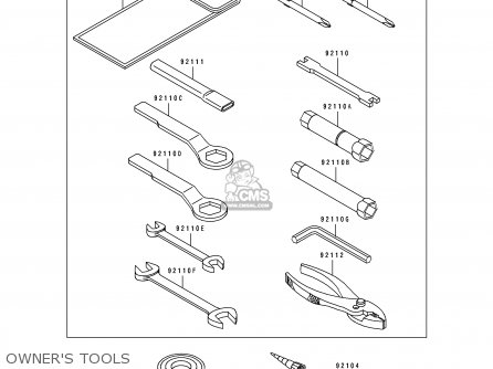 OWNER'S TOOLS - KL500-B2 TENGAI 1990 AR NR