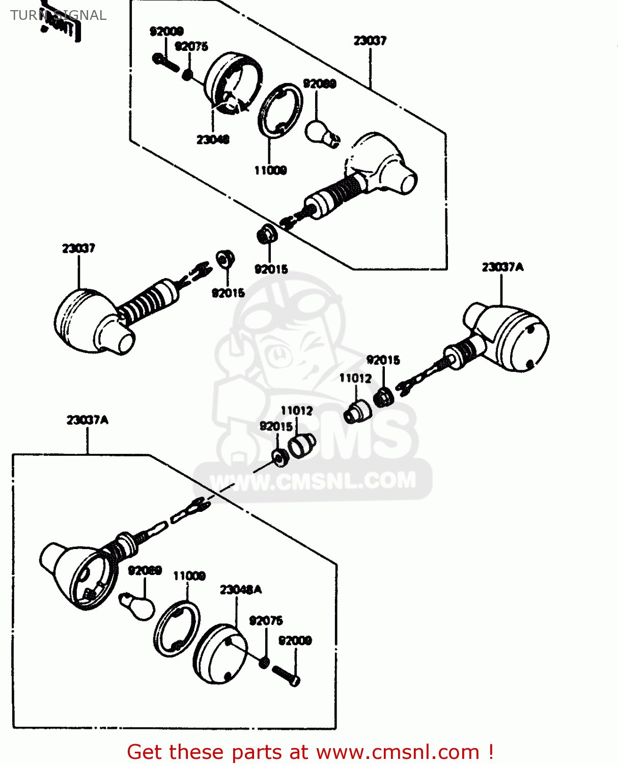 TURN SIGNAL KL600A1 1984 EUROPE UK FR GR IT SD ST WG
