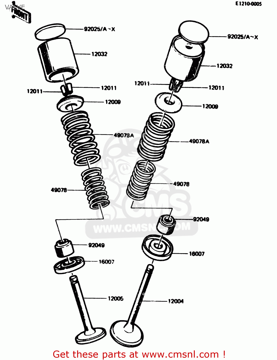 VALVE KL600A1 1984 EUROPE UK FR GR IT SD ST WG