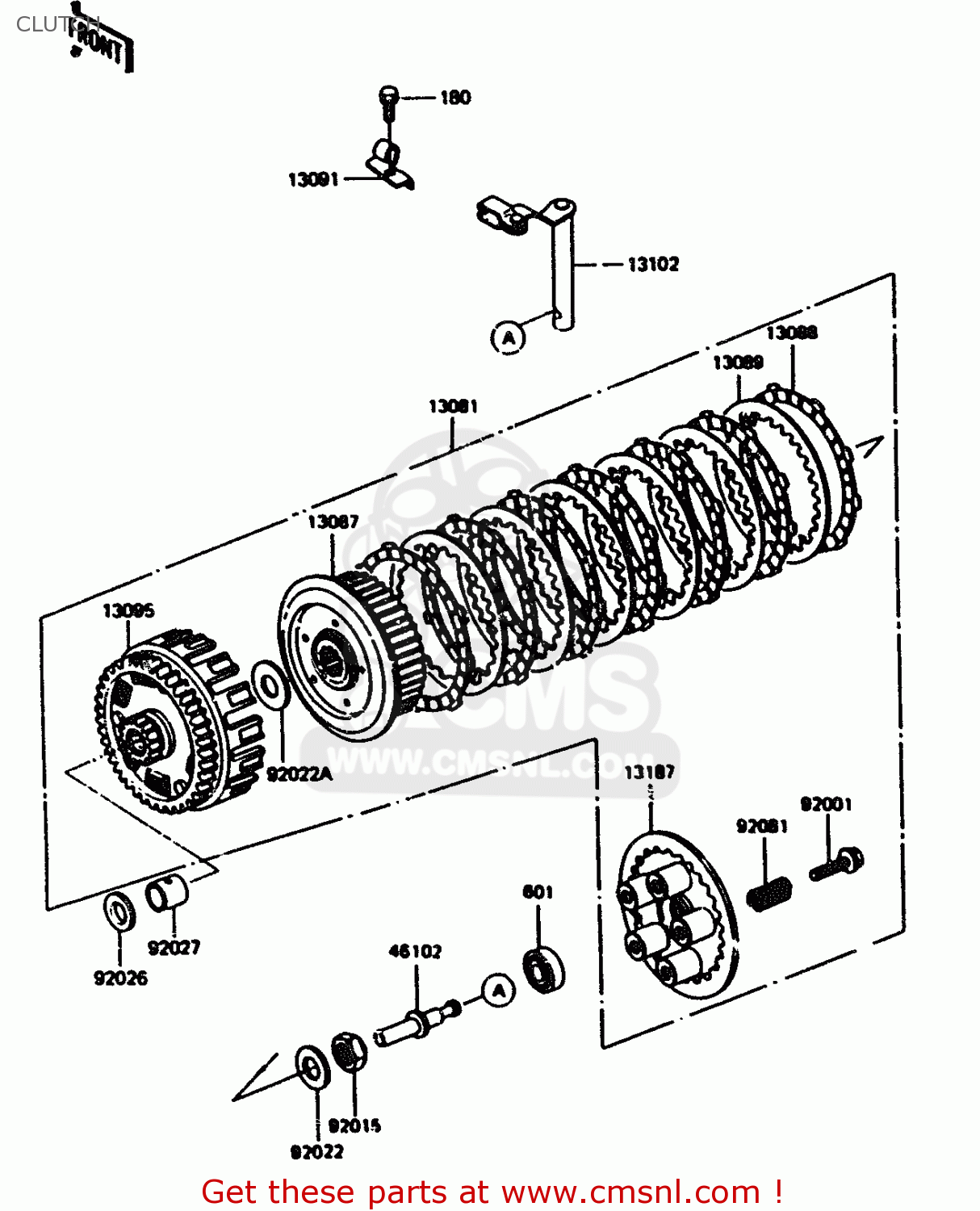 CLUTCH KL600A1 1984 EUROPE UK FR GR IT SD ST WG