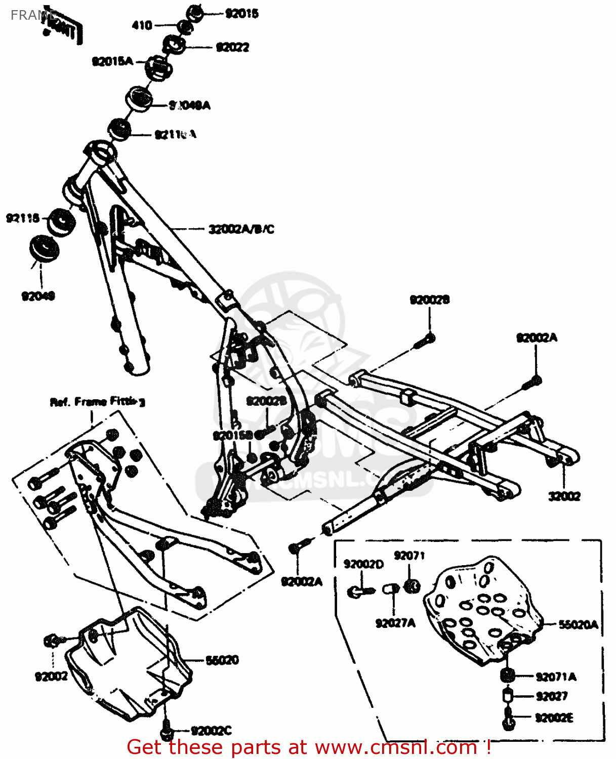 FRAME KL600A1 1984 EUROPE UK FR GR IT SD ST WG